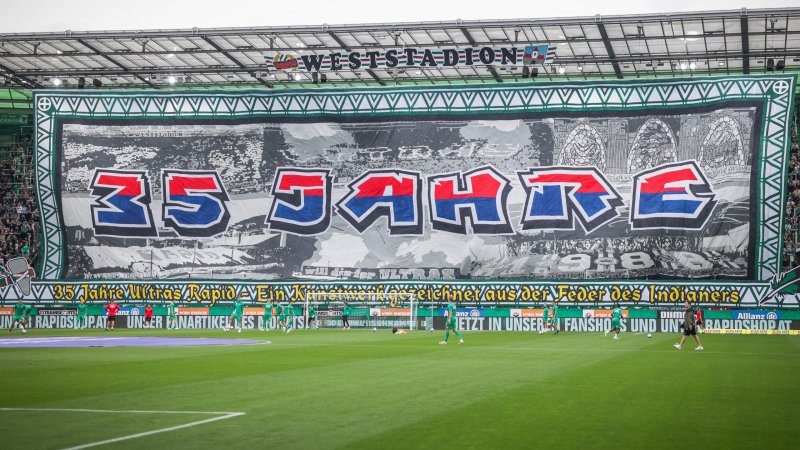 Rapid-Ultras feiern ihren 35. Geburtstag