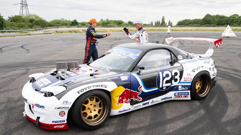 Gib Gummi! Max Verstappen als Drift-König