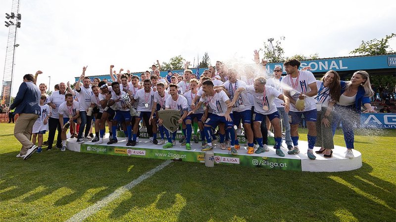 Meister! So feiert Blau-Weiß Linz den Bundesliga-Aufstieg