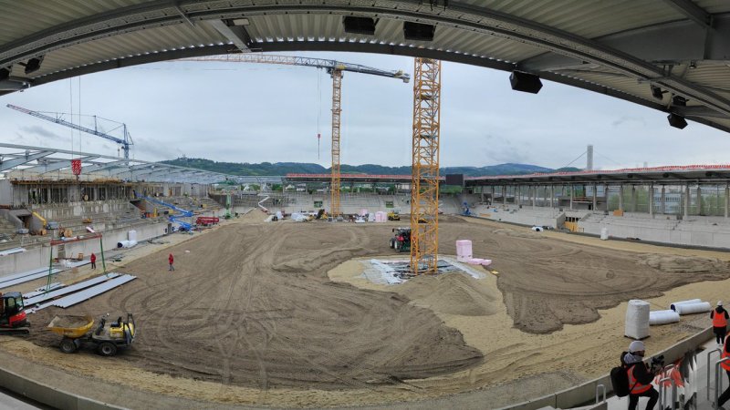Das neue Donauparkstadion: Ein Blick hinter die Kulissen