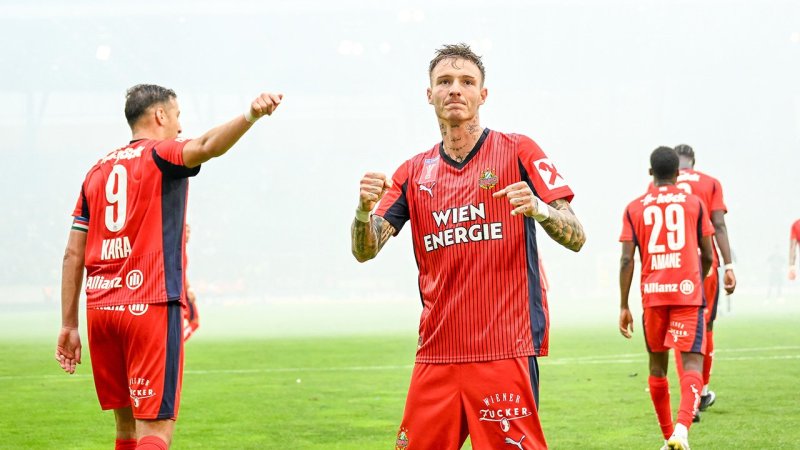 Freistoß-Traumtor erlöst Rapid in Innsbruck
