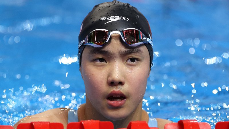 Zwölfjährige verpasst Medaille bei Schwimm-WM erneut knapp