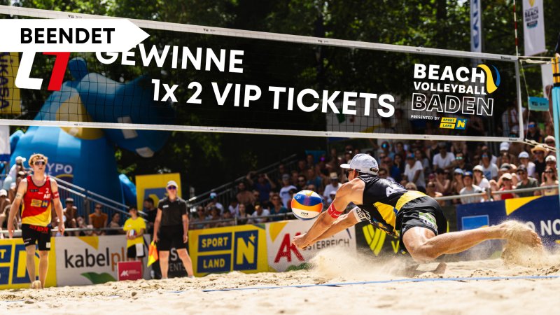 GEWINNSPIEL: VIP Tickets für die Beachvolleyball Challenge Baden