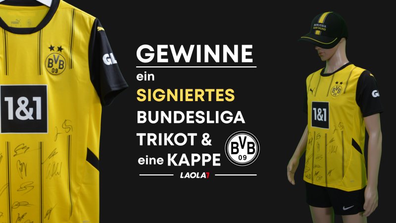 GEWINNSPIEL: Signiertes BVB Dortmund Trikot + Kappe