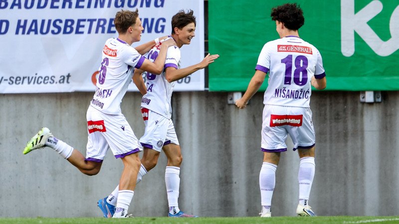 Standard-Fest: Young Violets feiern Sieg in Klagenfurt