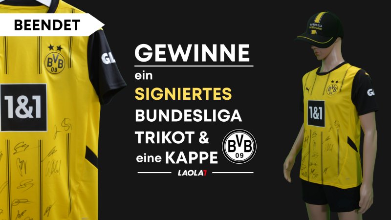 GEWINNSPIEL: Signiertes BVB Dortmund Trikot + Kappe