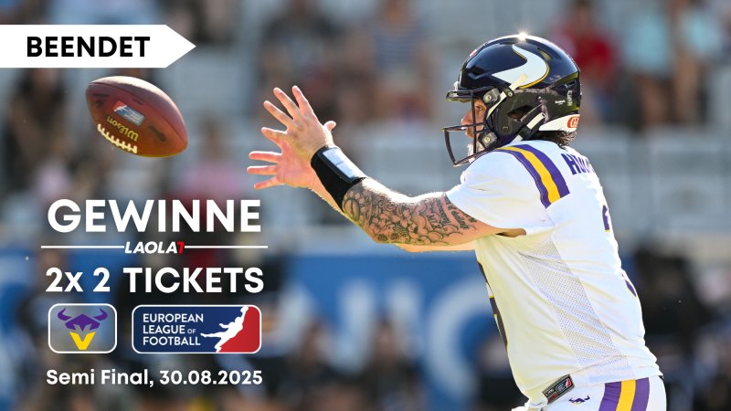 GEWINNSPIEL: 2x 2 Tickets Semi Final Vienna Vikings