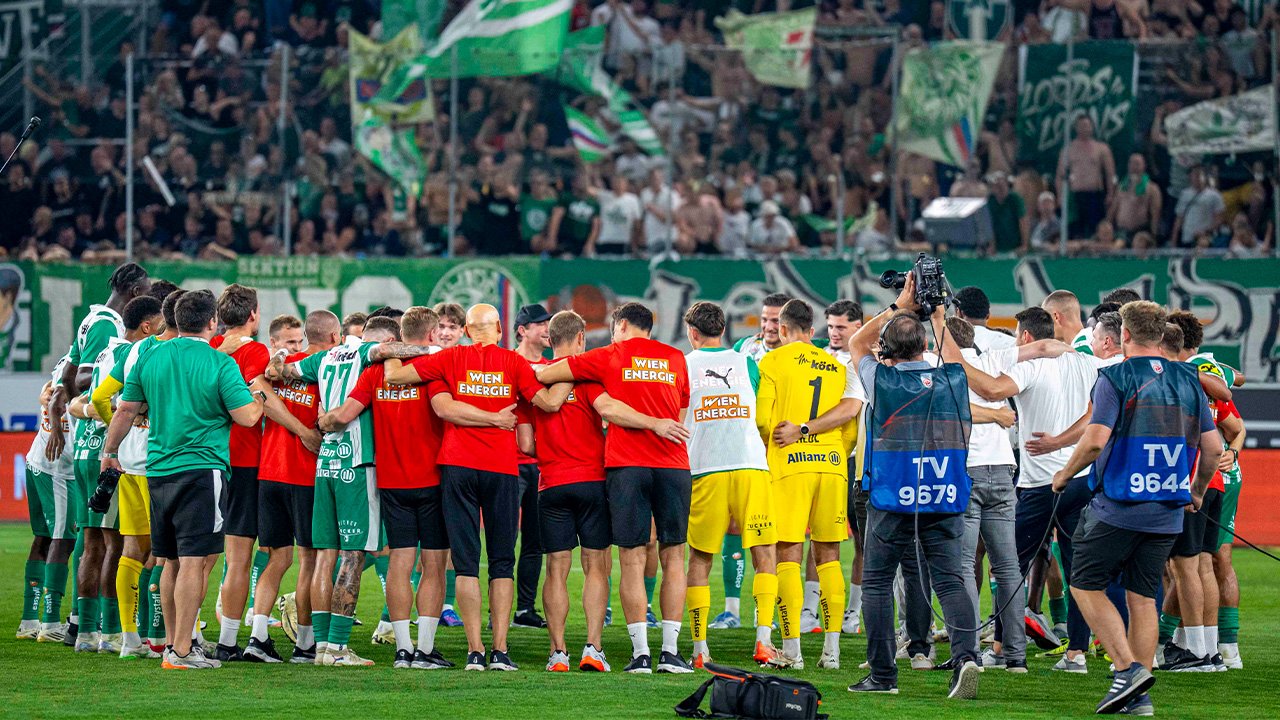 "Verdient" - Rapid feiert zum Jubiläum den Europacup-Einzug