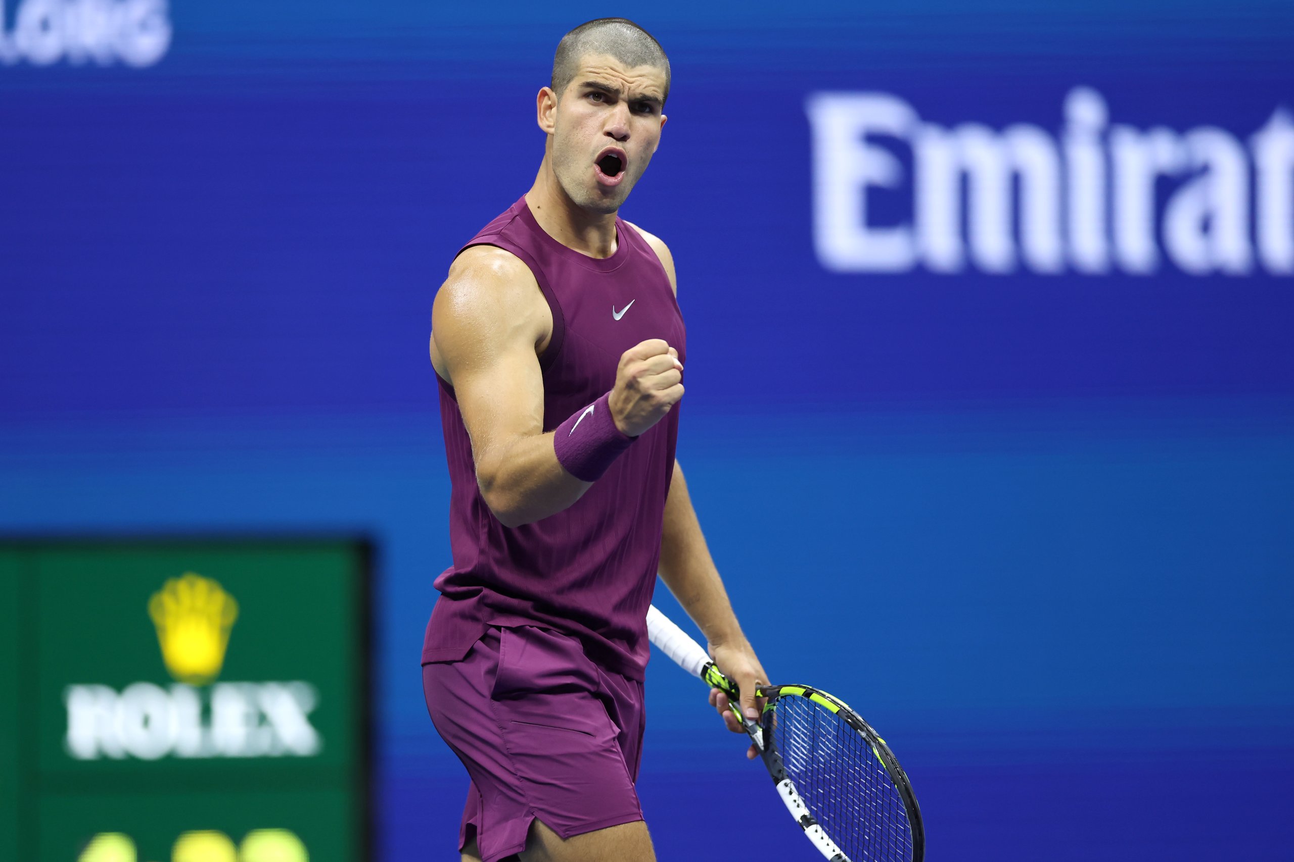 US Open: Alcaraz zieht problemlos ins Viertelfinale ein