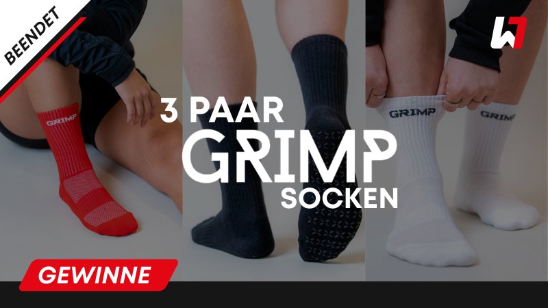 GEWINNSPIEL: Gewinne 3 Paar GRIMP Socken in Schwarz, Weiß & Rot!