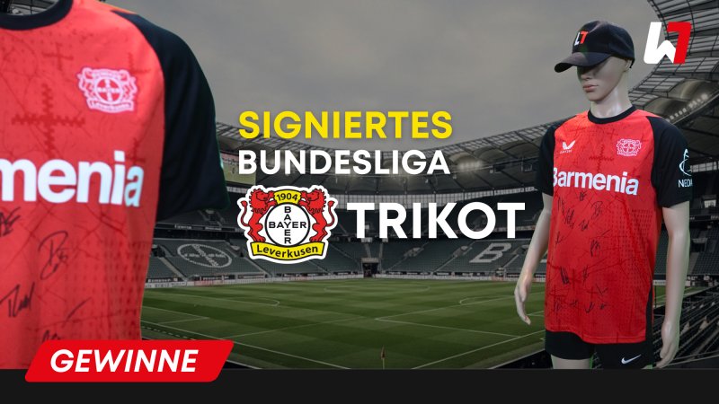 GEWINNSPIEL: Signiertes Bayer 04 Leverkusen Trikot