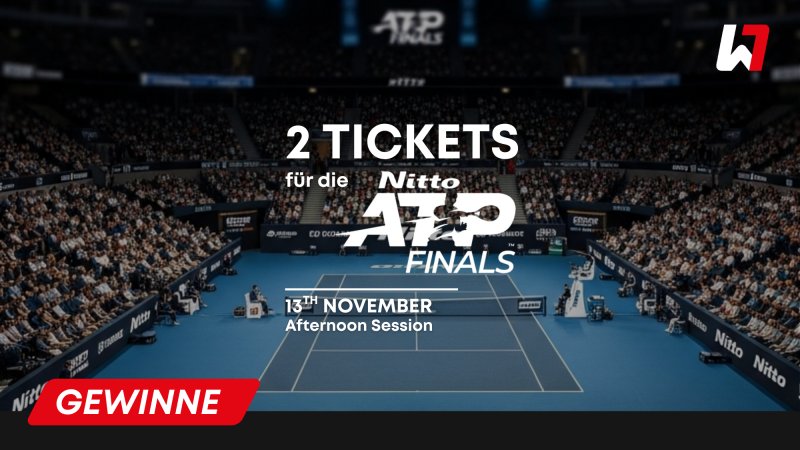 GEWINNSPIEL: 2 Tickets für die Nitto ATP Finals 2025 in Turin