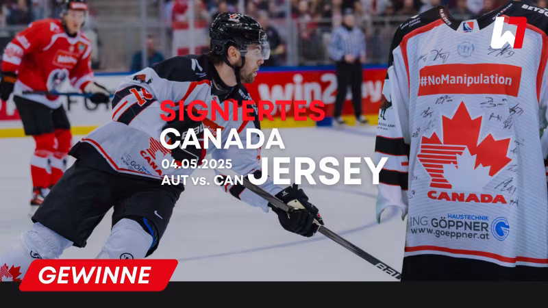 GEWINNSPIEL: Signiertes Canada Jersey – AUT vs. CAN