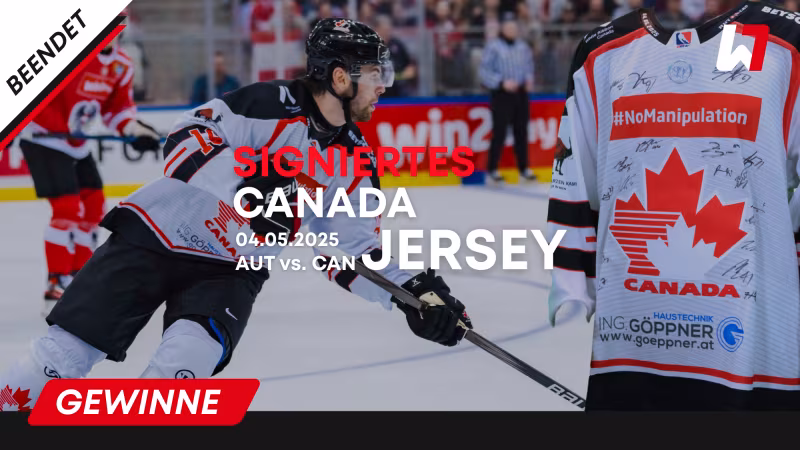 GEWINNSPIEL: Signiertes Canada Jersey – AUT vs. CAN