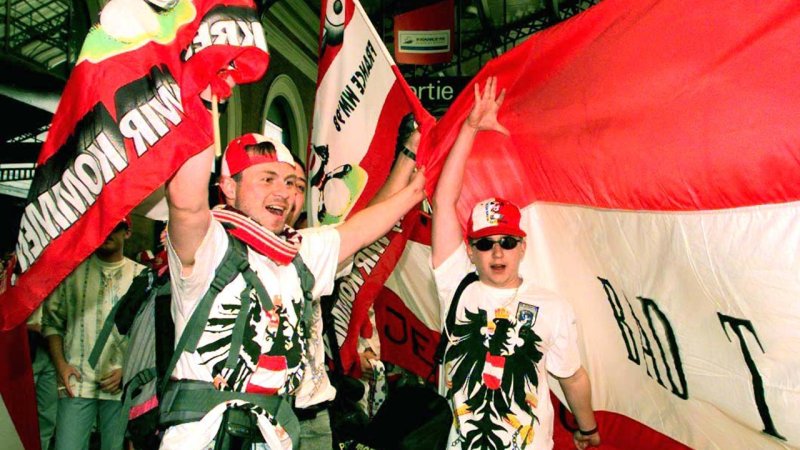 Die besten österreichischen Fan-Bilder der Fußball-WM 1998