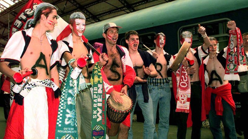 Die besten österreichischen Fan-Bilder der Fußball-WM 1998