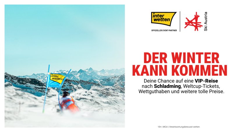 interwetten schickt dich zum Ski-Weltcup nach Schladming