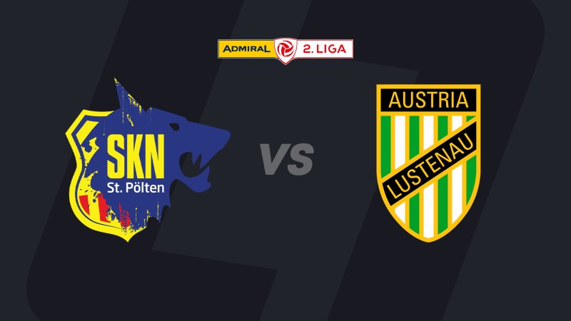 2. Liga heute im LIVE-Strean: SKN St. Pölten - Austria Lustenau