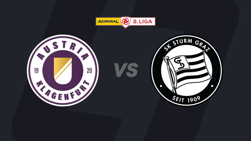 2. Liga im LIVE-Stream: Austria Klagenfurt - Sturm Graz II