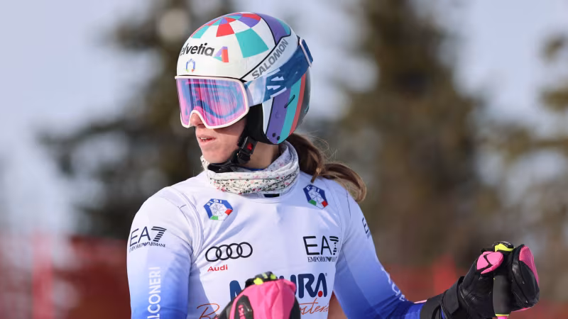 Sturz im Training: Bassino muss um Olympia bangen