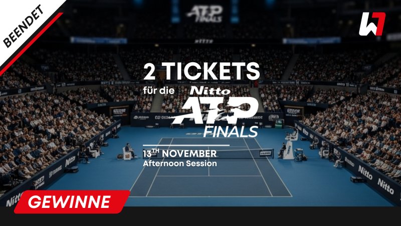 GEWINNSPIEL: 2 Tickets für die Nitto ATP Finals 2025 in Turin