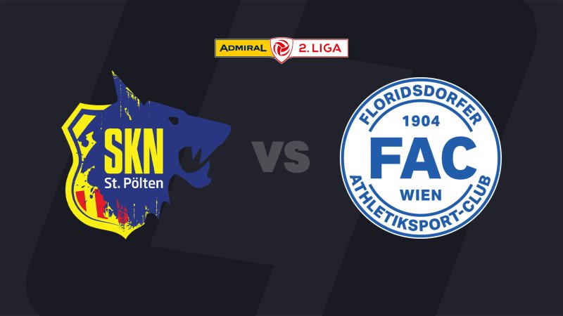 2. Liga heute im LIVE-Stream: SKN St. Pölten - FAC