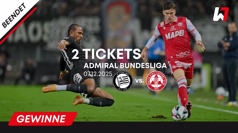 GEWINNSPIEL: 2 Tickets für Sturm Graz vs. GAK 1902