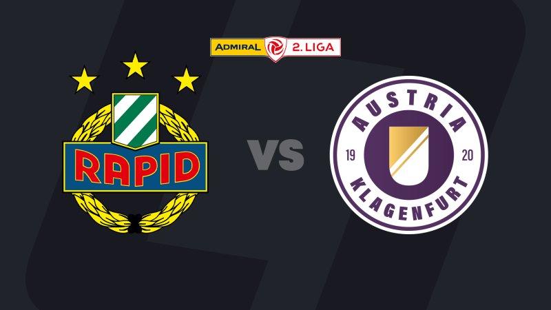 2. Liga heute im LIVE-Stream: SK Rapid II - Austria Klagenfurt