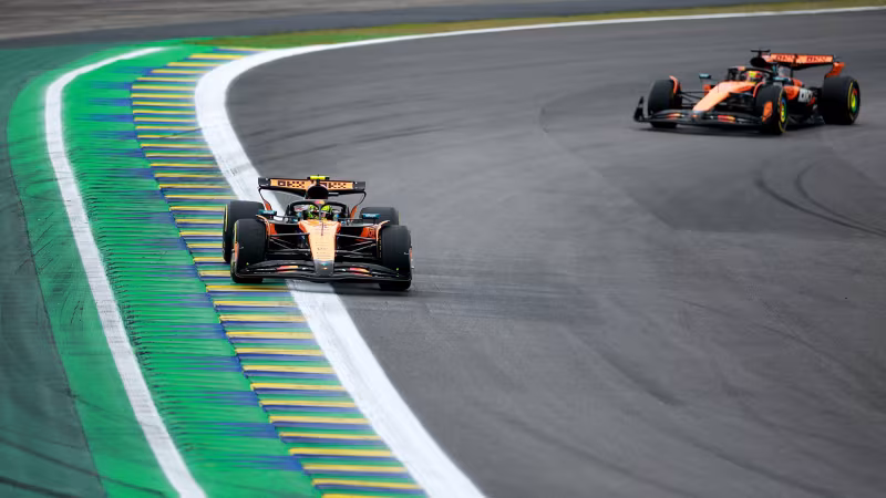 Norris triumphiert nach frühem Chaos in Sao Paulo