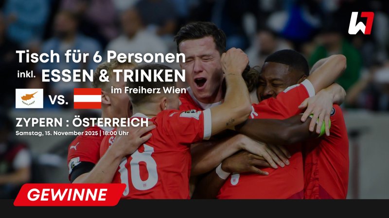 Gewinnspiel: ÖFB Länderspiel – Zypern : Österreich