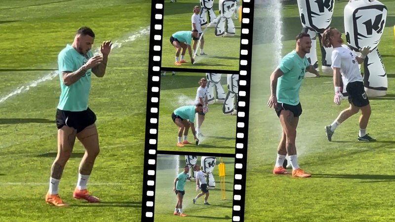 Vom Opfer zum Täter: Arnautovic mit "Wasser-Attacke"