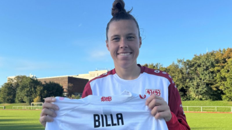 Signiertes Nicole Billa Heimtrikot vom VfB Stuttgart