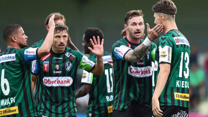 Ried gelingt Kantersieg gegen LigaZwa-Klub, GAK mit Nullnummer