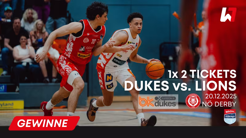 GEWINNSPIEL: 2 Tickets für das NÖ Derby - Dukes vs. Lions