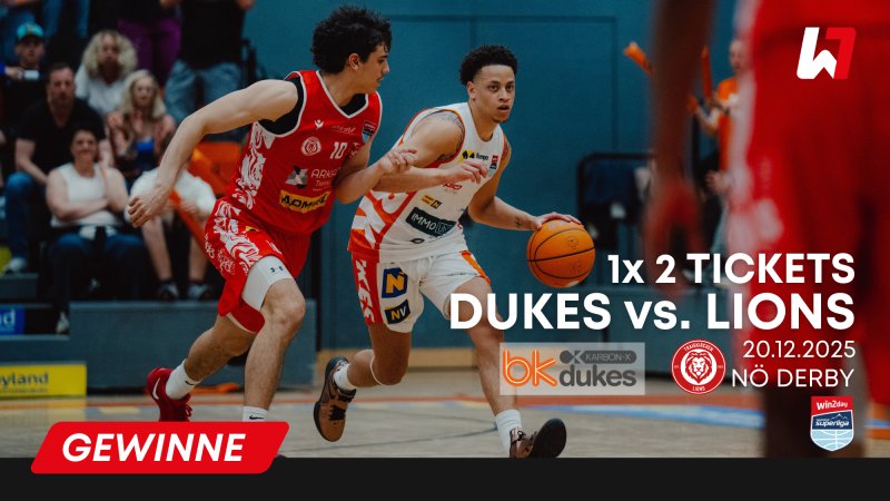 GEWINNSPIEL: 2 Tickets für das NÖ Derby - Dukes vs. Lions