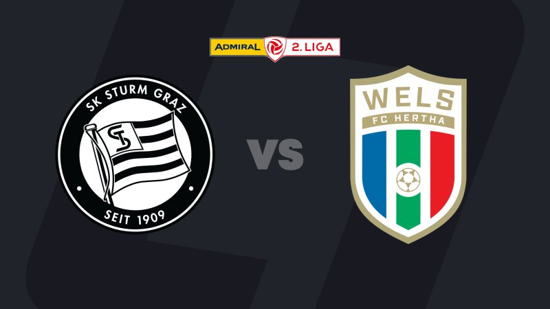 2. Liga LIVE: Sturm Graz Amateure - FC Hertha Wels
