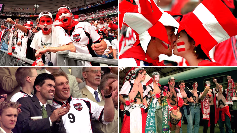 Die besten österreichischen Fan-Bilder der Fußball-WM 1998