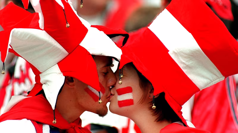 Die besten österreichischen Fan-Bilder der Fußball-WM 1998