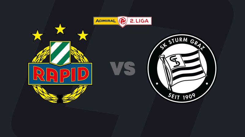 2. Liga LIVE: SK Rapid II - Sturm Graz II