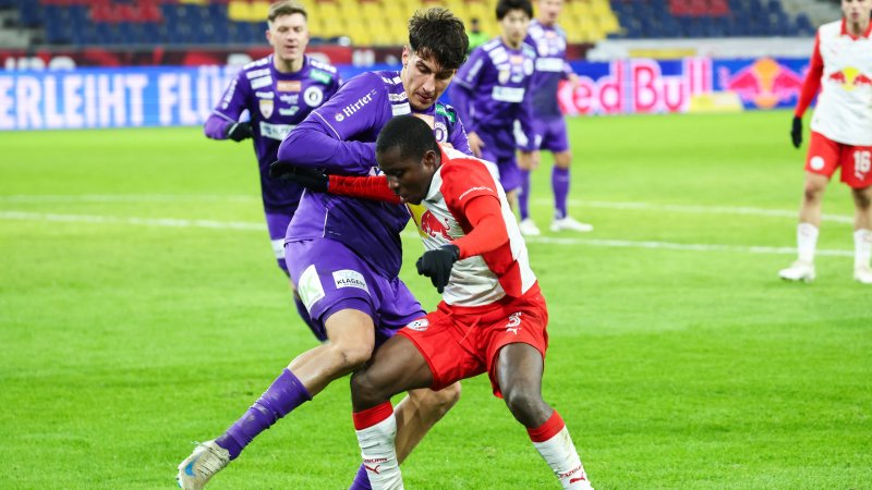 Klagenfurt holt Last-Minute-Punkt in Salzburg