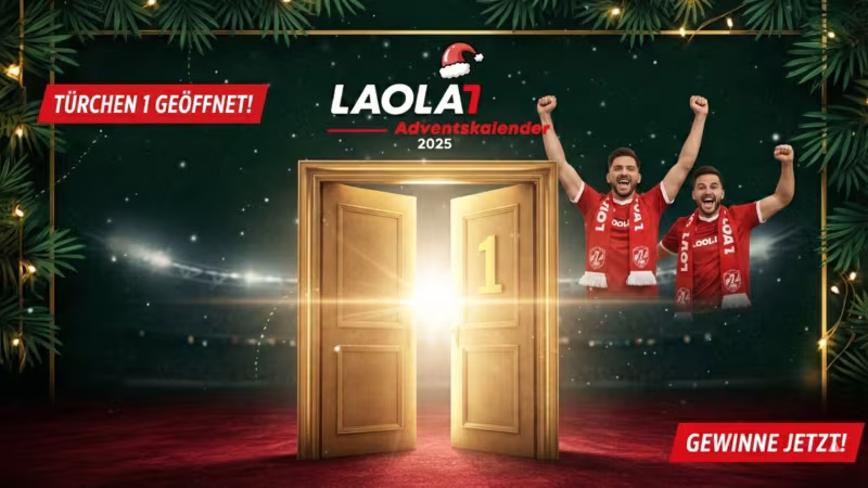 LAOLA1 Adventkalender: Das versteckt sich hinter Türchen 1