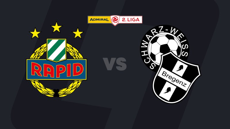2. Liga heute LIVE: SK Rapid II - SW Bregenz