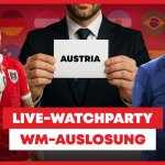 Watchparty! Verfolge die WM-Auslosung mit der Ansakonferenz