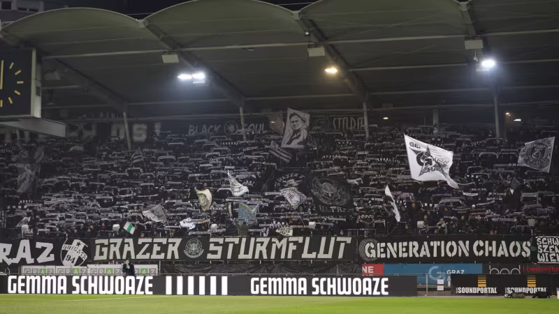 Starke Botschaft: Sturm-Fans zeigen nach Femizid in Graz Haltung