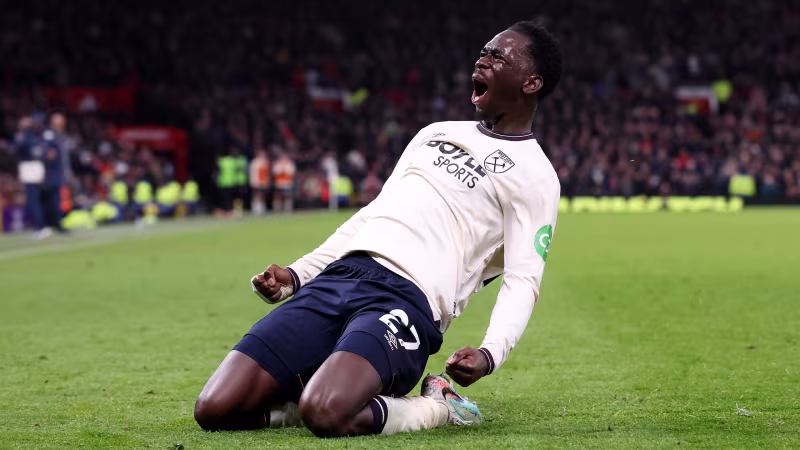 West Ham jubelt spät über Punkt gegen Manchester United