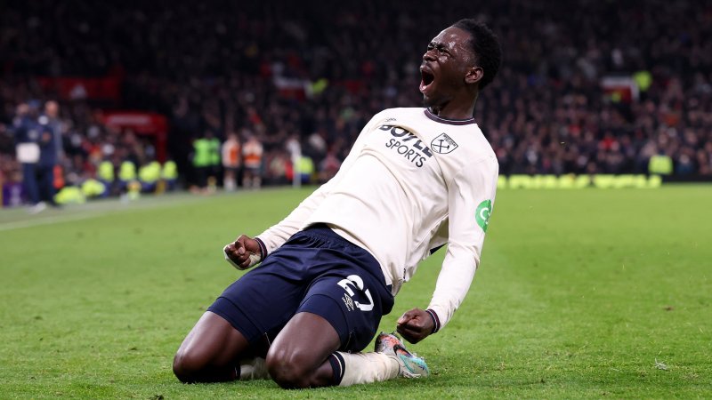 West Ham jubelt spät über Punkt gegen Manchester United