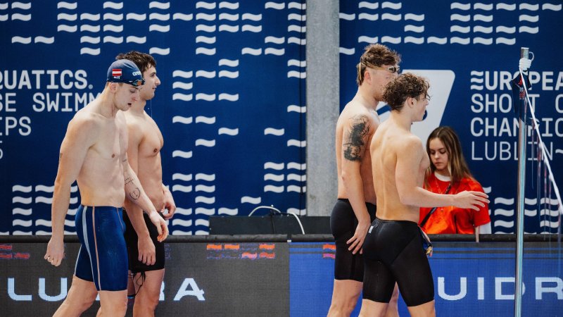 Schwimm-Lagenstaffel zieht ins im EM-Finale ein