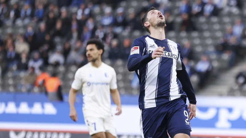Ausgerechnet gegen das Schlusslicht! Hertha-Erfolgslauf endet