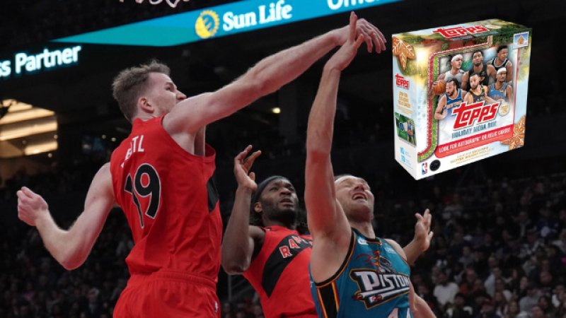 Exklusive Sammelkarten in der Topps Holiday Basketball Mega Box