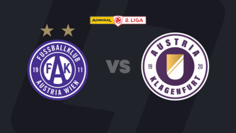 2. Liga heute LIVE: Young Violets - Austria Klagenfurt